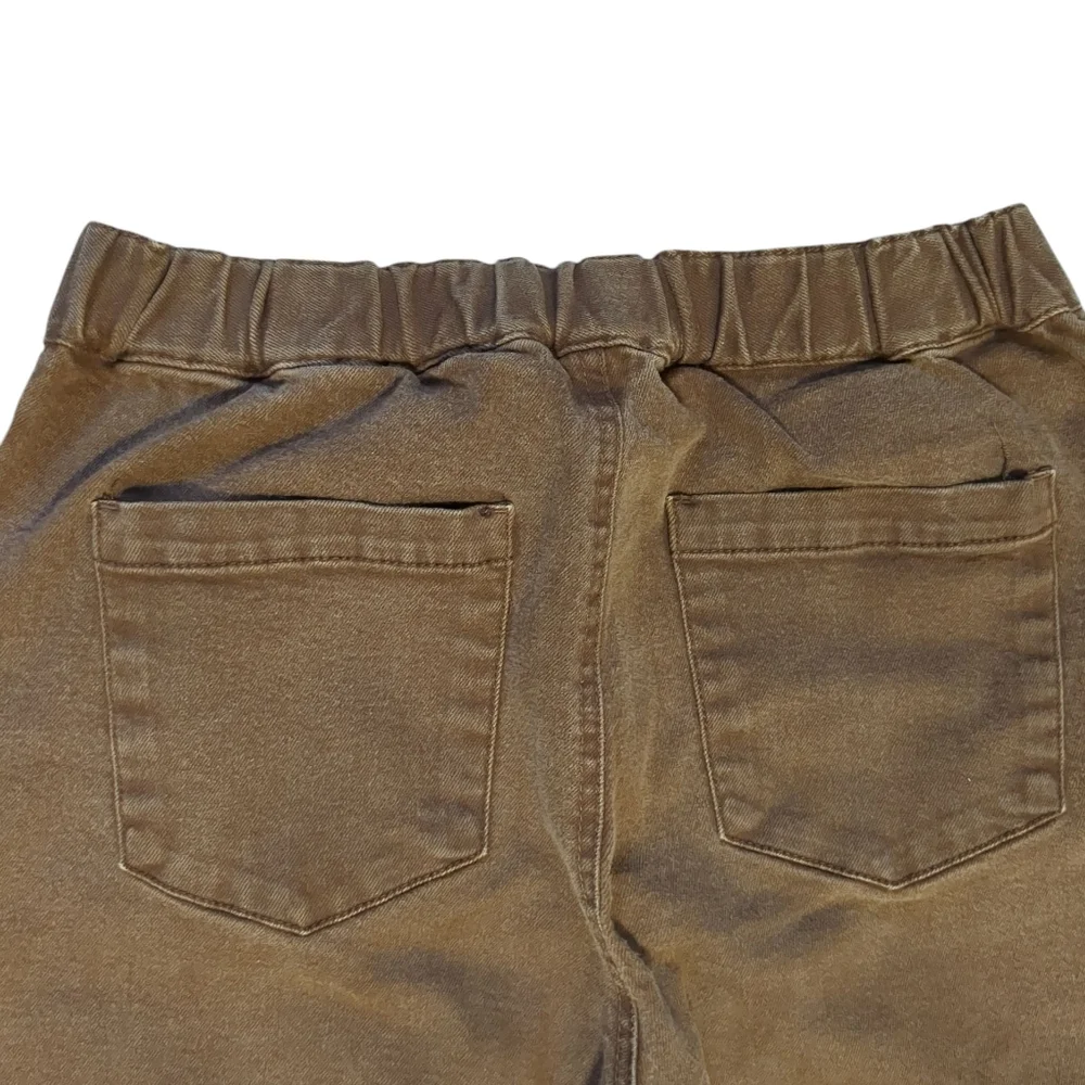 OAK + FORT Wide Leg Brown Jeans - medium 98% cotton - Picture 6 of 11